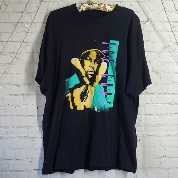 Ice Cube Other - Ice Cube NWA Rap Classic 90s Black Graphic Print Tee Tshirt Mens Size 2XL
